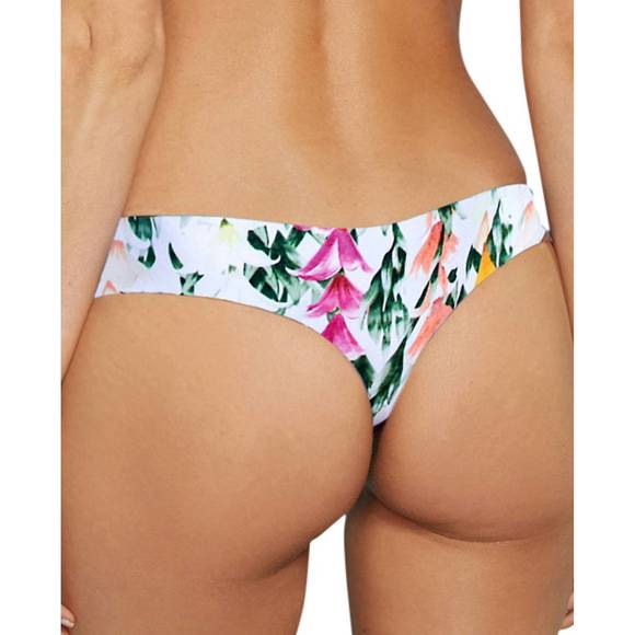 NEW STONE FOX SWIM tucker thong bikini bottom in sfs lei stand - Picture 2 of 2